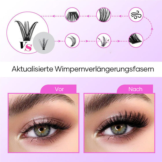 Wiederverwendbares selbstklebendes Wimpernset