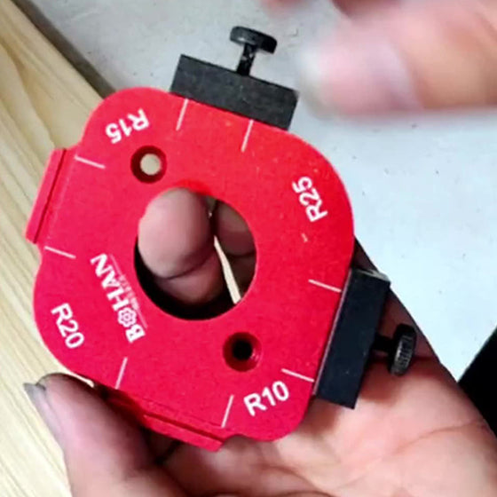 Trimmer-Schneidschablone für R-Winkelbogen