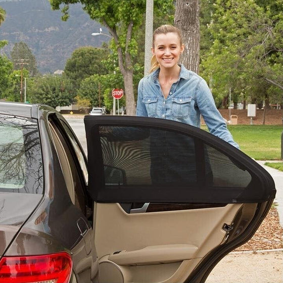 Universeller Sonnenschutzvorhang für Autofenster, 1 Paar