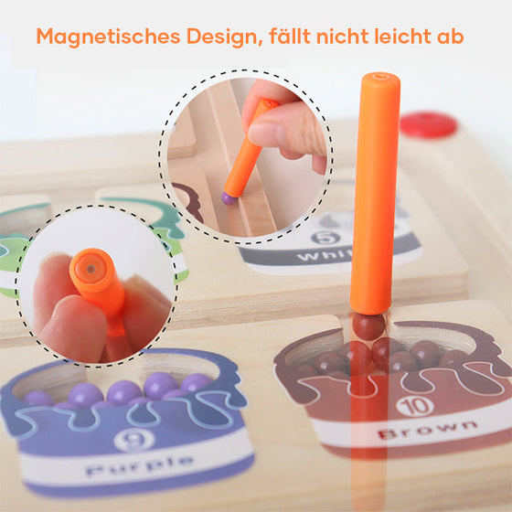 Magnetisches Farb- und Zahlenlabyrinth