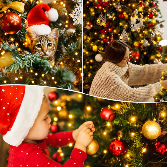 Weihnachtsbaum-Wasserfalllichter mit Ring