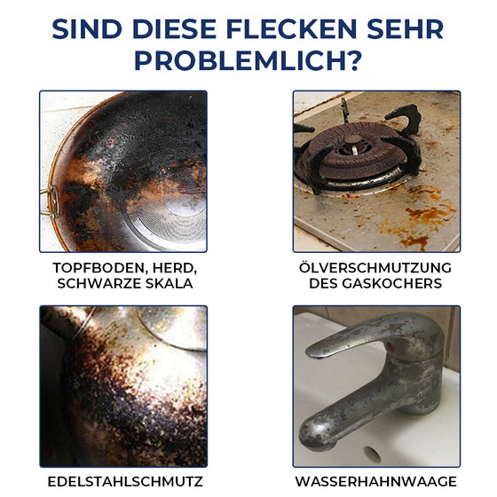 Reinigungswachs für Edelstahlflecken