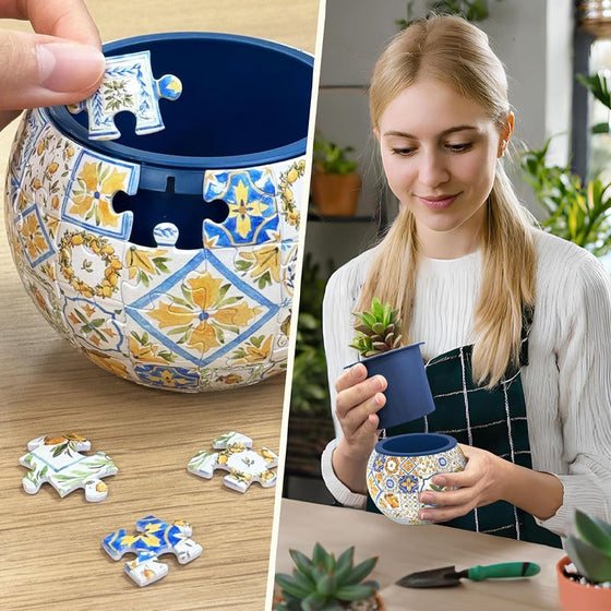 3D Puzzle Blumentopf