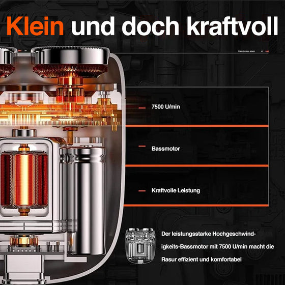 Neu eingetroffener Mini-Elektrorasierer mit Doppelkopf