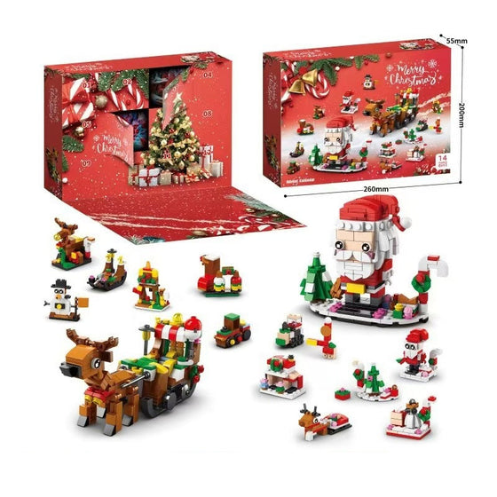 Weihnachts-Adventskalender-Überraschungsbaustein-Set