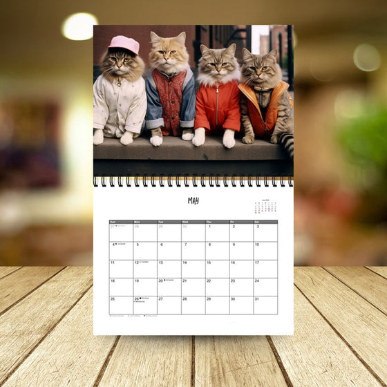 2025 Stylish Cats Kalender/Geschenk für Katzenliebhaber