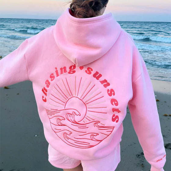 Übergroßer Hoodie „Chasing Sunset“