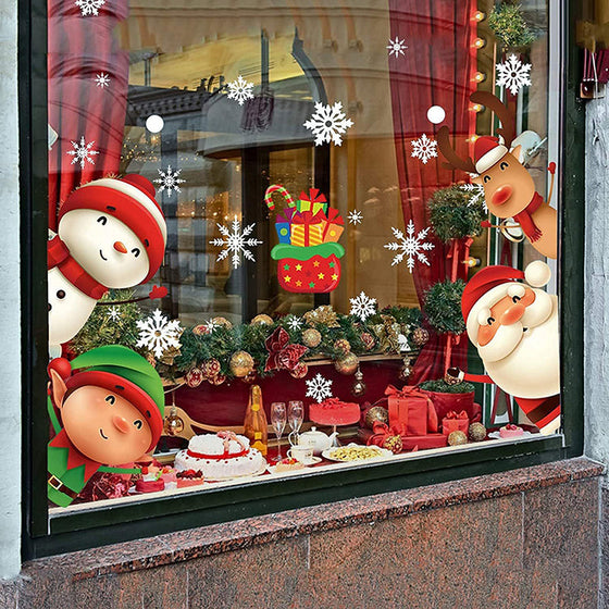 Weihnachts-Fensteraufkleber