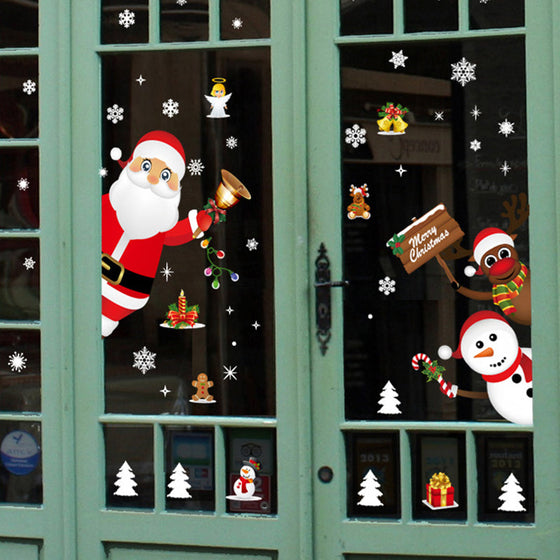 Weihnachts-Fensteraufkleber