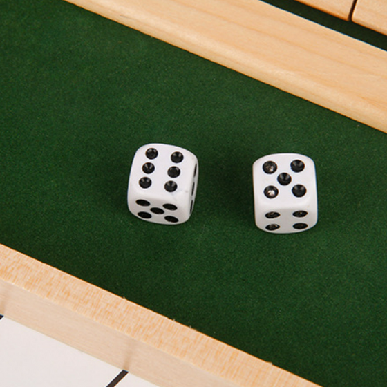 Shut The Box Game - Lustiges Tisch-Mathe-Spiel für Erwachsene und Kinder