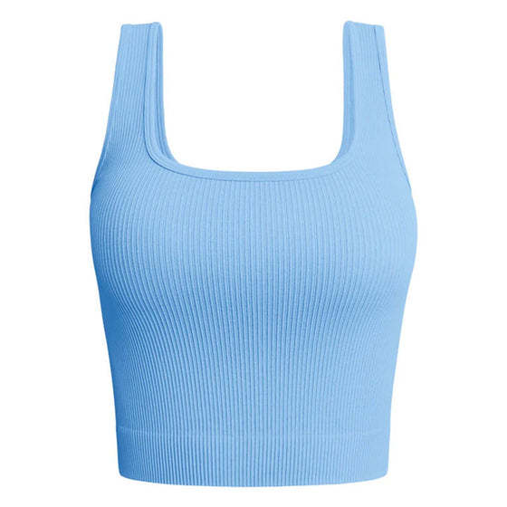 Kurzes Fitness-Yoga-Tanktop