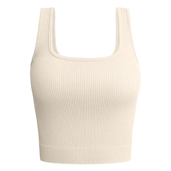 Kurzes Fitness-Yoga-Tanktop