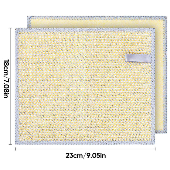 Thickened silver wire cleaning cloth