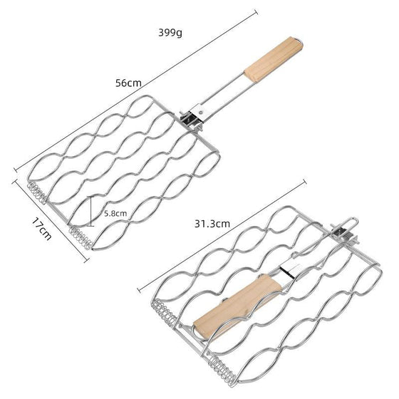 Mais-Grillkorb aus rostfreiem Stahl