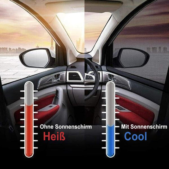 Universeller Sonnenschutzvorhang für Autofenster, 1 Paar