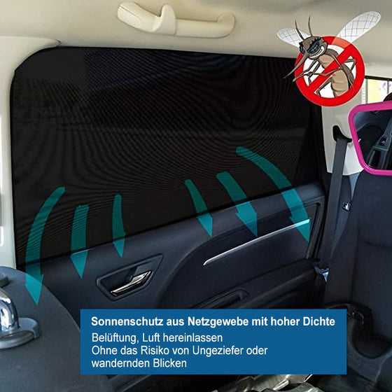 Universeller Sonnenschutzvorhang für Autofenster, 1 Paar