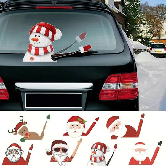 Weihnachts-Wischer-Aufkleber fürs Auto