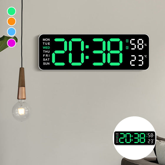 Digitale Wanduhr mit großer Anzeige