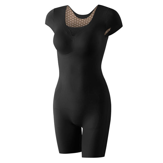 Body Shapewear mit kurzem Arm und Fettverbrennung