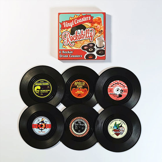 Schallplatten-Untersetzer mit Vintage-Spielerhalter