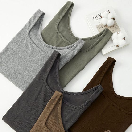 Tanktop aus geripptem Strick