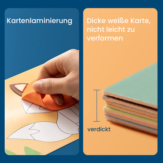 DIY Kinder Tier handgemachte Aufkleber