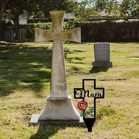 Friedhofs-Gedenkkreuzpfahl für Eltern