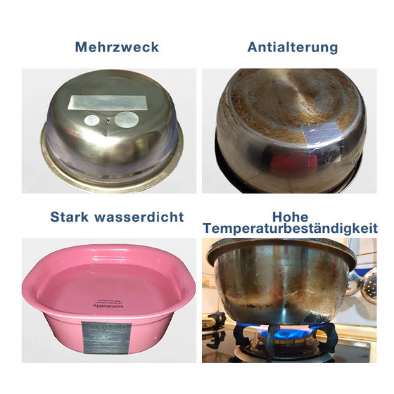 Wasserfeste und hochtemperaturbeständige Topfaufkleber aus Aluminiumfolie