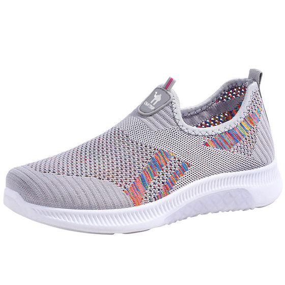 Flyweave breathable slip-on casual shoes