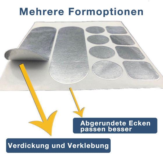 Wasserfeste und hochtemperaturbeständige Topfaufkleber aus Aluminiumfolie