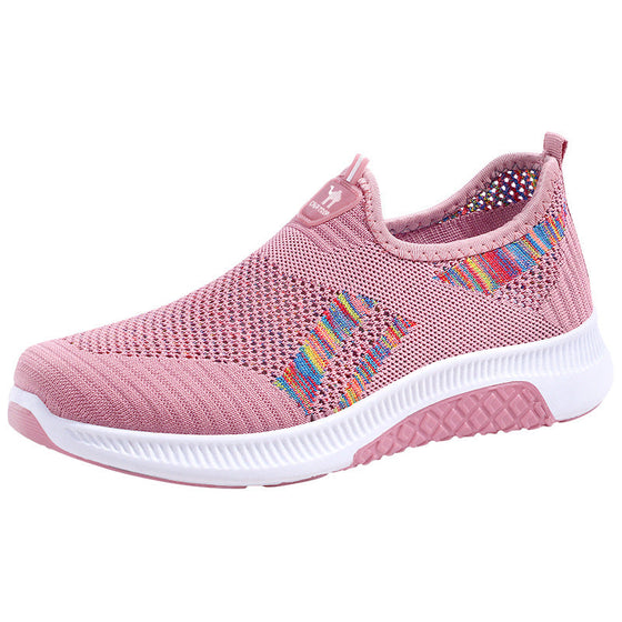 Flyweave breathable slip-on casual shoes