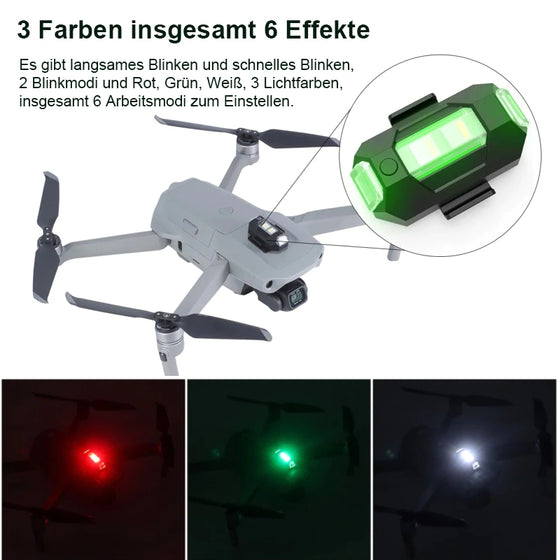 4 Farben LED-Flugzeugblitzlichter und USB-Aufladung