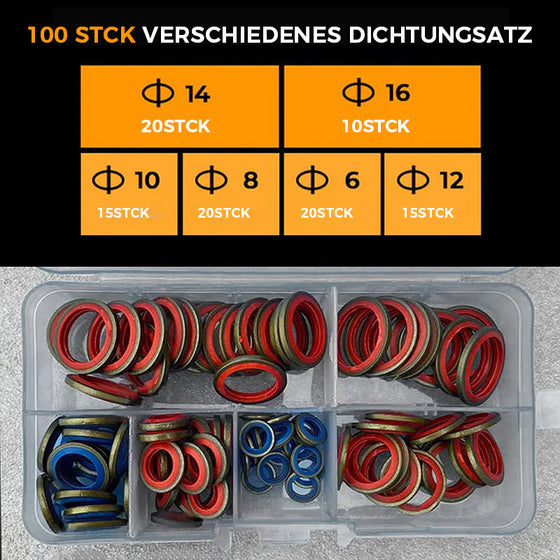 100 Stück / 245 Stück sortierter Dichtungssatz