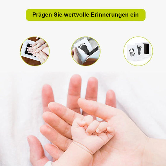 Schmutzfreies Baby-Abdruckset für Hände und Füße