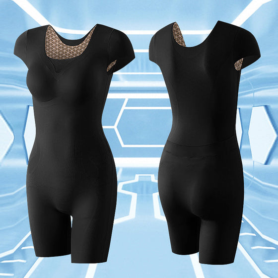 Body Shapewear mit kurzem Arm und Fettverbrennung