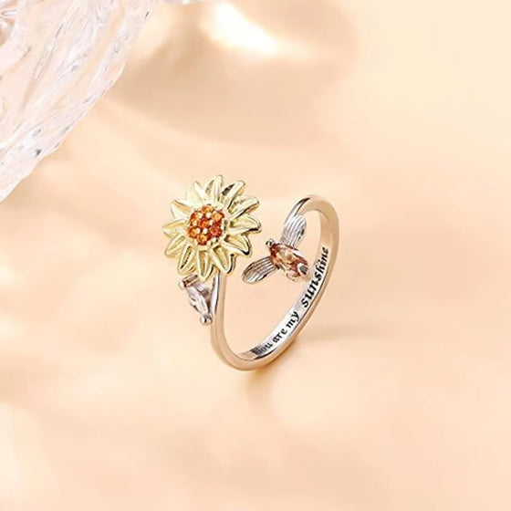 Rotierender Sonnenblume-Ring