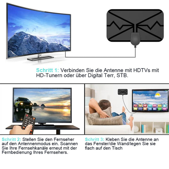 Verbesserte Digitale HDTV-Antenne 4K