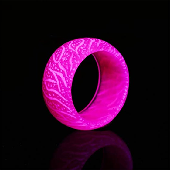 Fashion Colorful Luminous Resin Fluorescent Glowing Ring