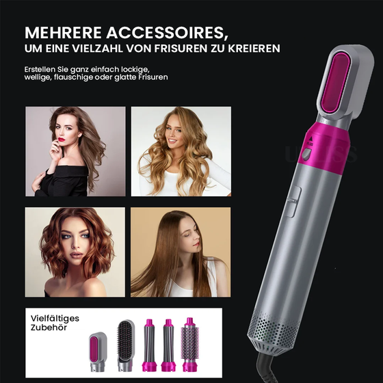 5 in 1 professionelles multifunktionales Haarstyling-Werkzeug