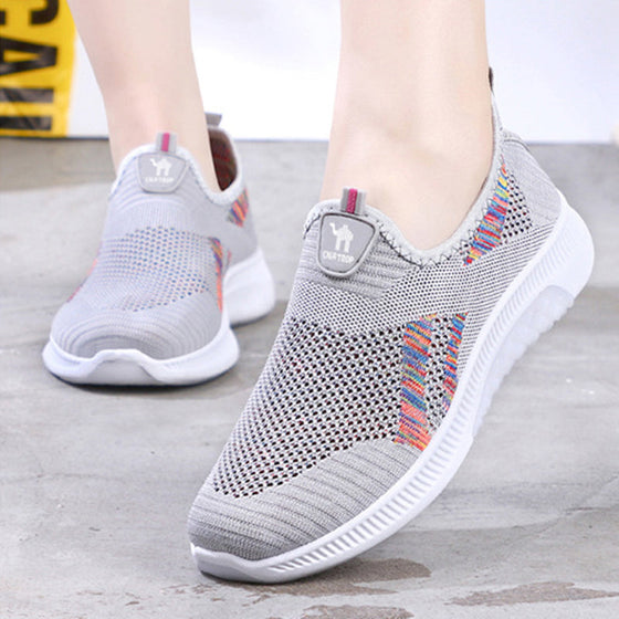 Flyweave breathable slip-on casual shoes