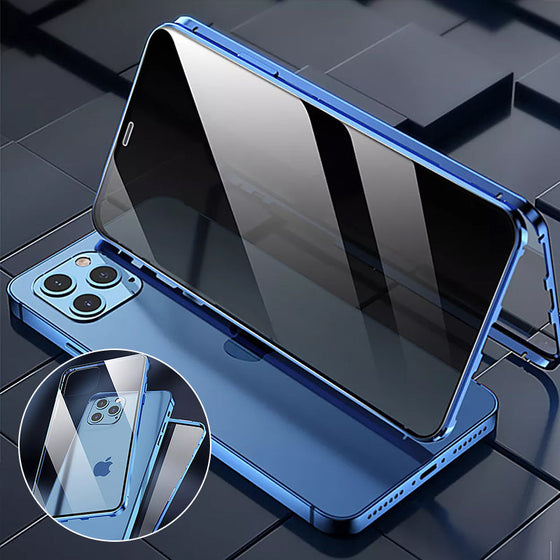 Magnetic anti-peeping phone case for iPhone