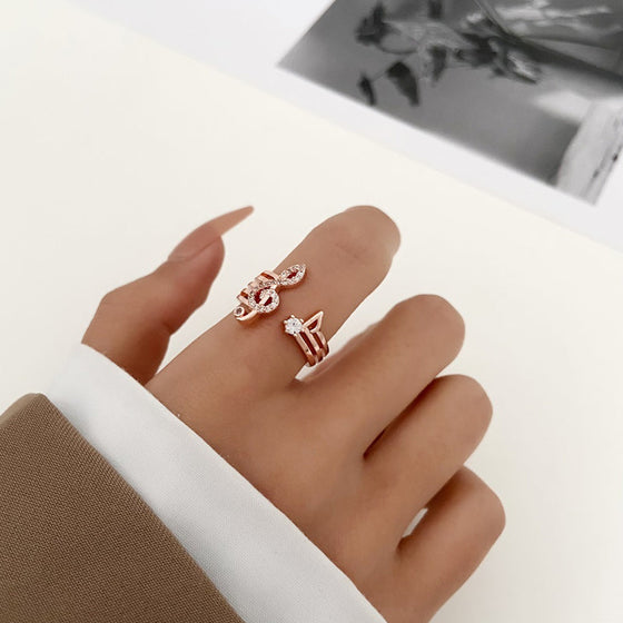 Musiknote Symbol Ring