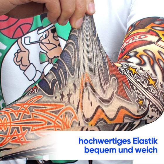 Arm-Tattoo-Ärmel mit Blumenmuster