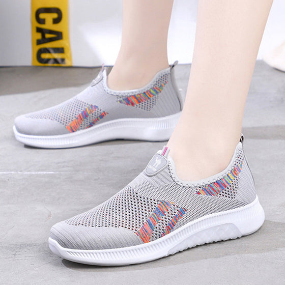 Flyweave breathable slip-on casual shoes