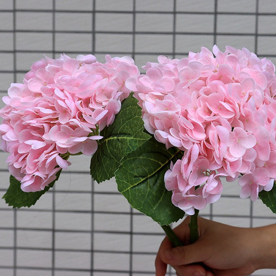 Künstliche Hortensienblumen im Freien💐