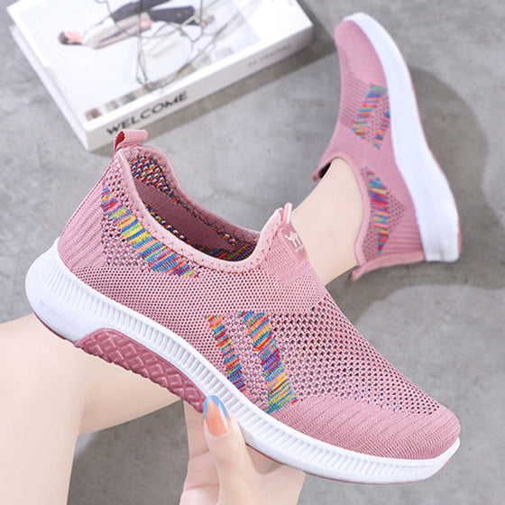 Flyweave breathable slip-on casual shoes