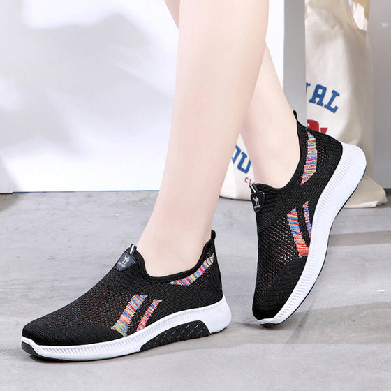 Flyweave breathable slip-on casual shoes