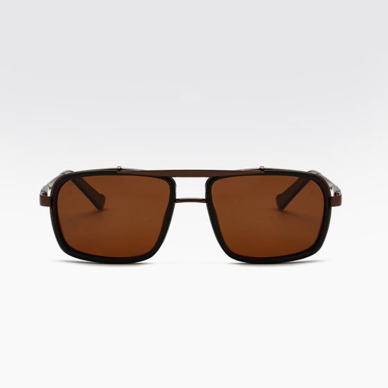 Herren Retro Steampunk Polarisierte Sonnenbrille