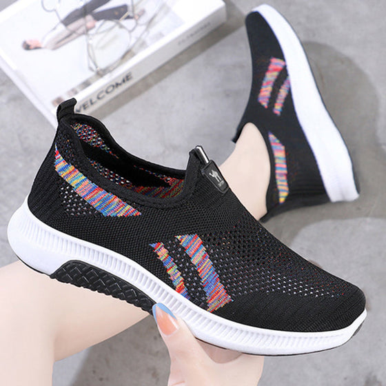 Flyweave breathable slip-on casual shoes