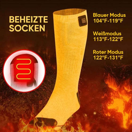 Beheizte Socken mit einstellbarer Temperatur